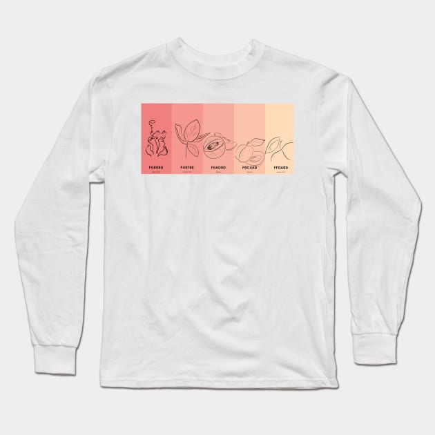 PANTONE Long Sleeve T-Shirt by Tatismallart